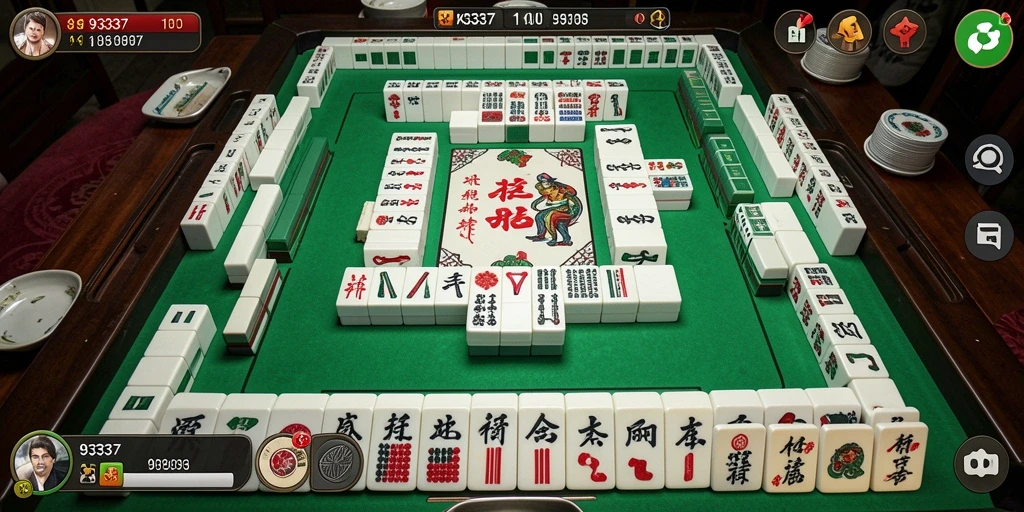 Tampilan utama gameplay Mahjong yang menarik dan menantang.