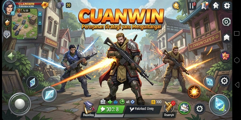 Tampilan gameplay CUANWIN yang menegangkan dan strategis.