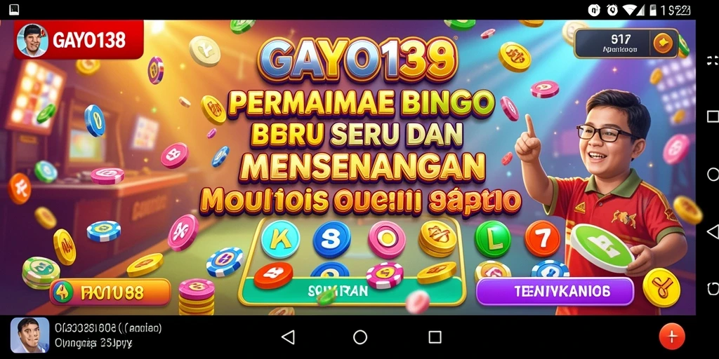 Tampilan gameplay Bingo yang mendebarkan di GAYO138.