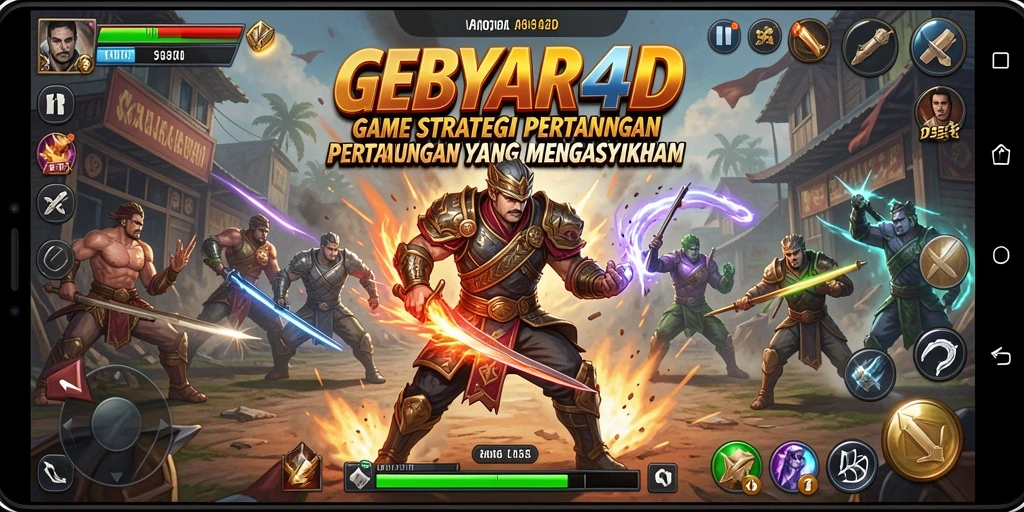 Tampilan menarik dari gameplay strategis GEBYAR4D.