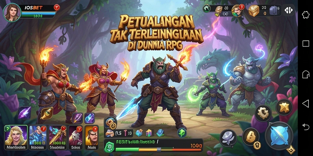 Screenshot dari gameplay beraksi dalam dunia RPG IOSBET.