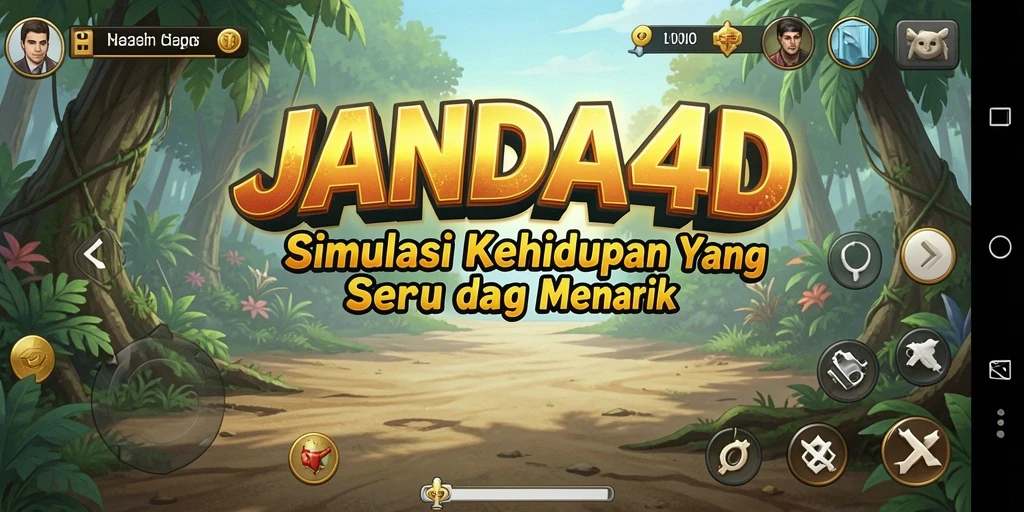Tangkapan layar JANDA4D menunjukkan interaksi sosial yang menarik dalam gameplay.