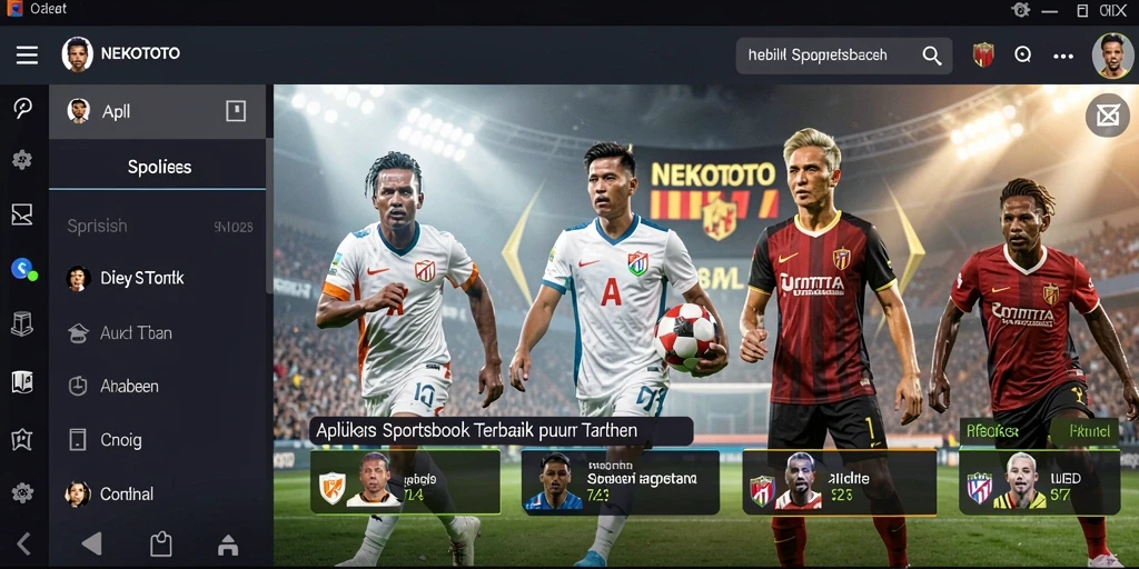 Screenshot menampilkan antarmuka permainan Sportsbook NEKOTOTO yang dinamis.