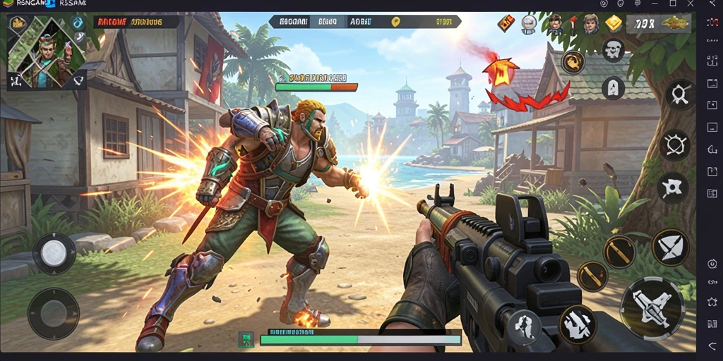 Gameplay RSNGAME yang menegangkan dengan taktik pertempuran yang menarik.