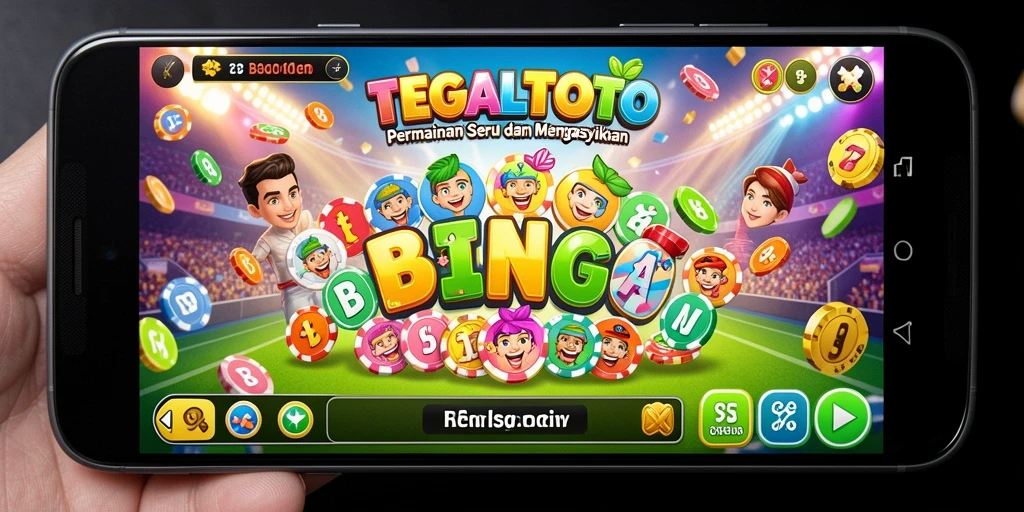 Tampilan gameplay TEGALTOTO dengan suasana Bingo yang ceria.