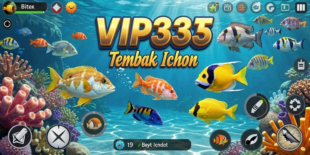 Tampilan gameplay seru dari VIP333 saat memancing ikan.