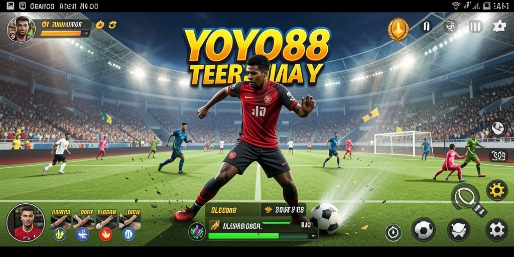 Screenshot gameplay YOYO88 menampilkan aksi seru dalam permainan olahraga.